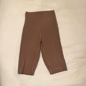 lululemon Light brown biker shorts